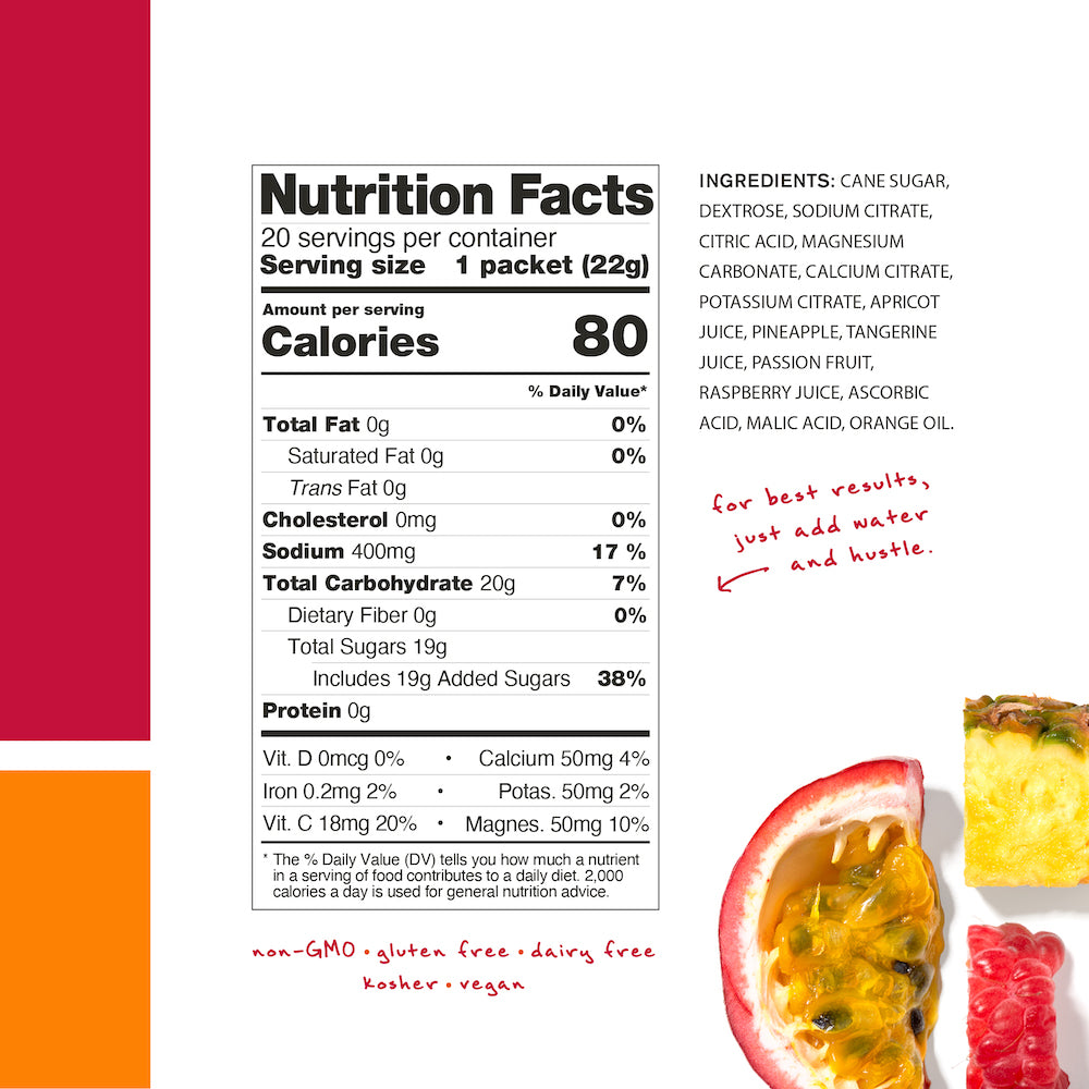 Skratch Labs Hydration Sport Drink Mix Fruit Punch Nutrition Facts