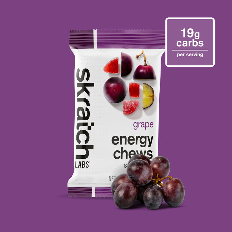 Energy Chews Sport Fuel - Single Pouch, Grape