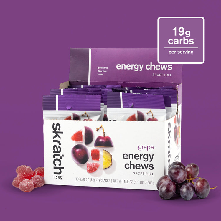 Energy Chews Sport Fuel - Single Pouch 10 Pack, Grape