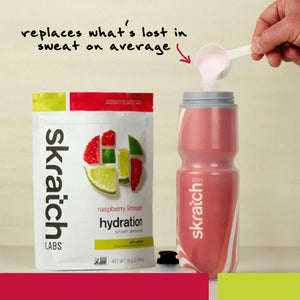 Hydration Sport Drink Mix, Resealable Bag - 20 serving, Raspberry Limeade (50mg Caffeine)