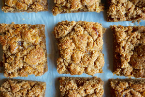 Vegan Apple + Almond Butter Cookie Bar