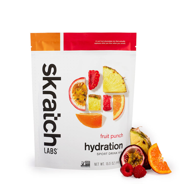 Hydration Sport Drink Mix - Resealable Bag - 20 serving, Fruit Punch