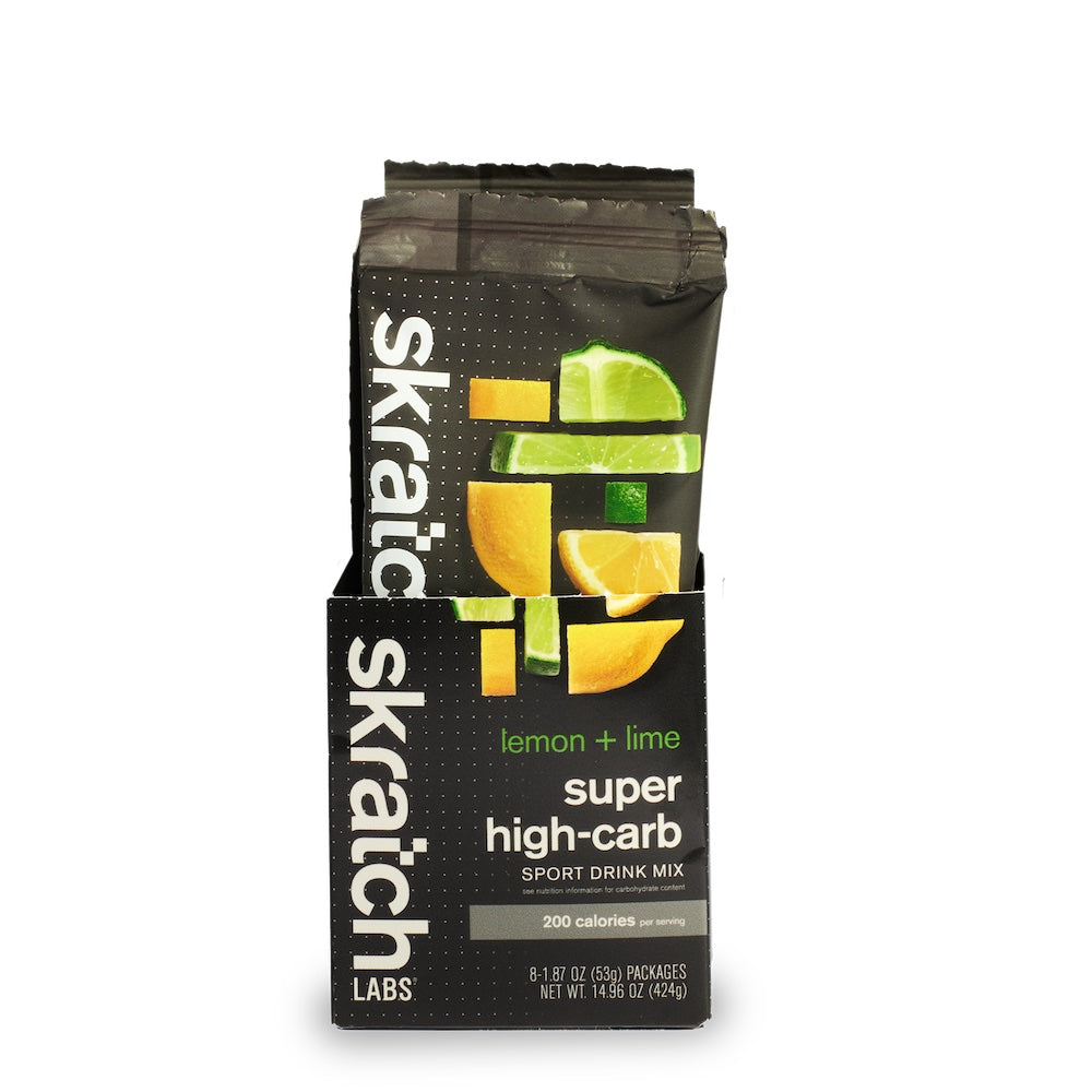 Super High-Carb Sport Drink Mix - 8-Pack (200-Calorie Packets), Lemon + Lime