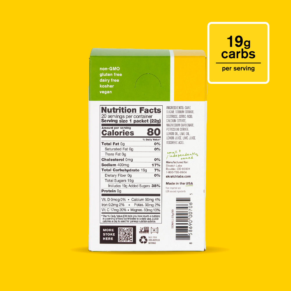 Hydration Sport Drink Mix - sku:SDM-LL-22g/20
