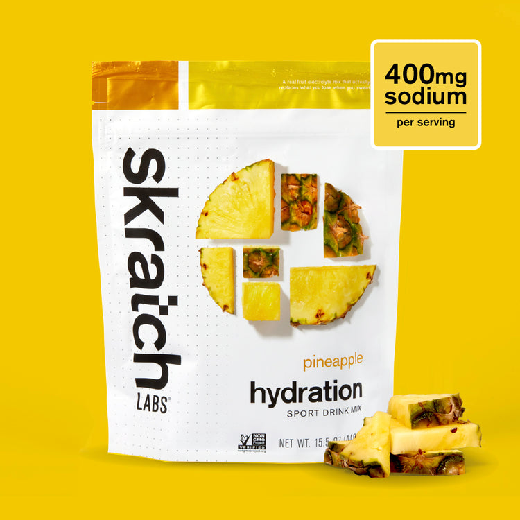 Hydration Sport Drink Mix, Resealable Bag - 20 serving, Pineapple