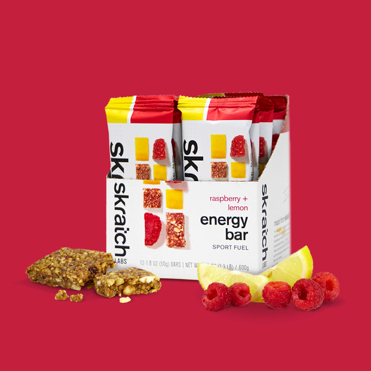 Energy Bar Sport Fuel - 12 Pack, Raspberry + Lemon