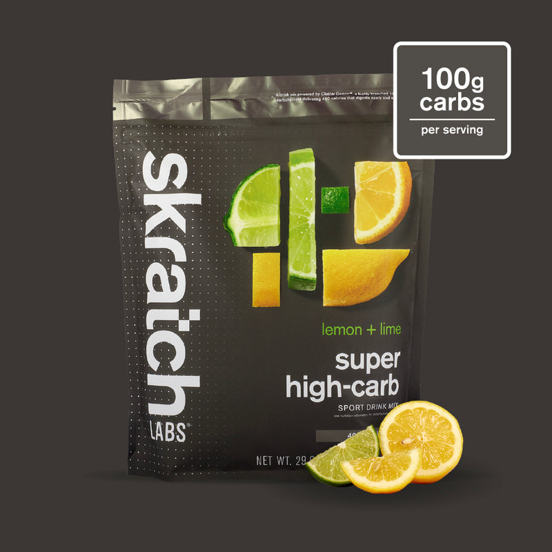 Super High-Carb Sport Drink Mix - Resealable Bag (3200 Calorie Bag), Lemon + Lime