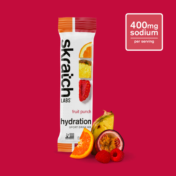 Hydration Sport Drink Mix - Single Serving, Fruit Punch