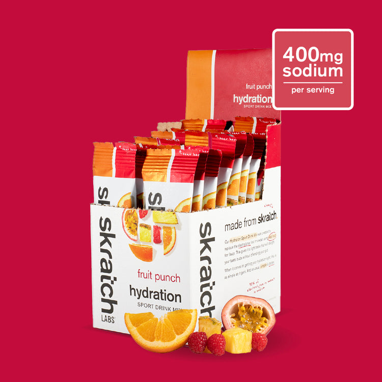 Hydration Sport Drink Mix - Single Serving 20 Pack, Fruit Punch