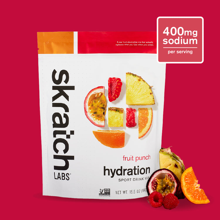Hydration Sport Drink Mix - Resealable Bag - 20 serving, Fruit Punch