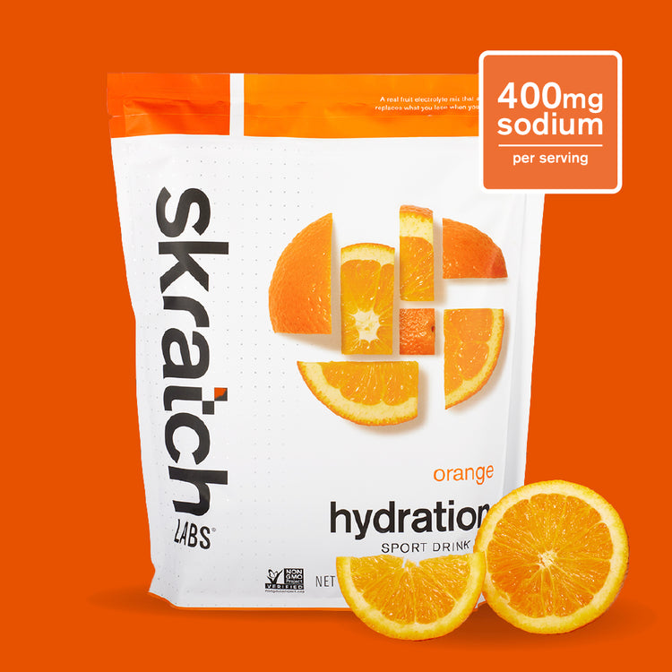 Hydration Sport Drink Mix - Resealable Bag - 60 serving, Orange