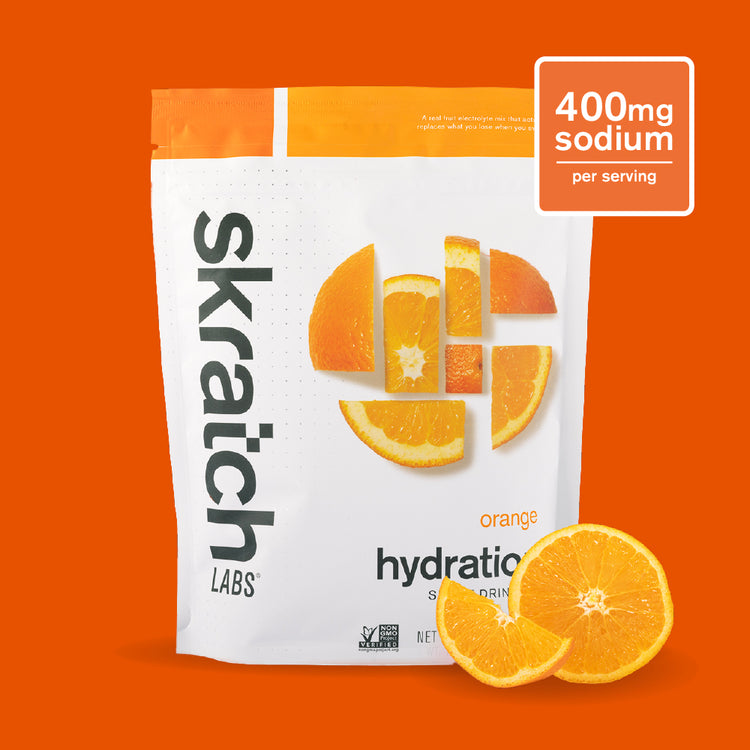 Hydration Sport Drink Mix - Resealable Bag - 20 serving, Orange