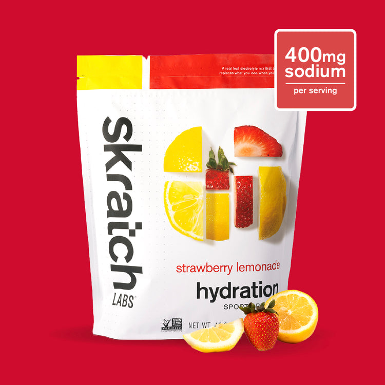 Hydration Sport Drink Mix - Resealable Bag - 60 serving, Strawberry Lemonade