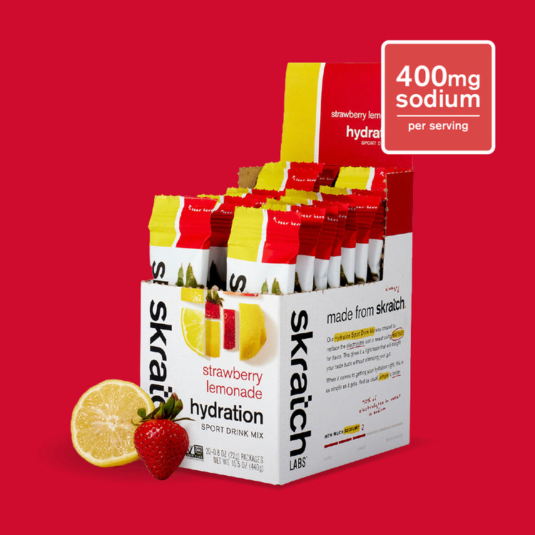 Hydration Sport Drink Mix - Single Serving 20 Pack, Strawberry Lemonade