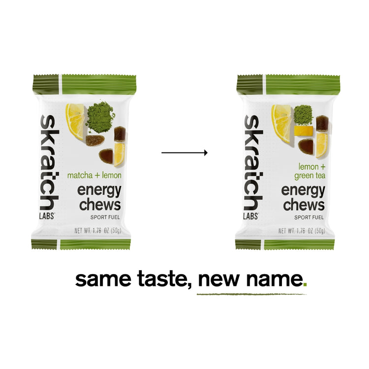 Energy Chews Sport Fuel - Single Pouch 10 Pack, Lemon + Green Tea