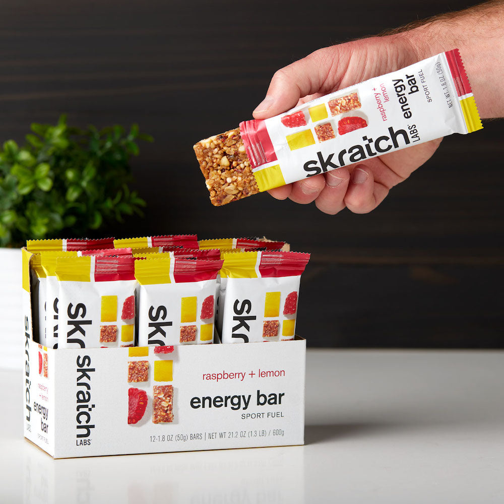 skratch labs energy bar sport fuel raspberry + lemon lifestyle