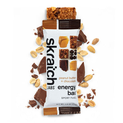 skratch labs energy bar sport fuel peanut butter + chocolate single